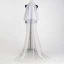 Wedding Veil Long Cathedral Floor Length Veils for Women Wedding Brides (Ivory)