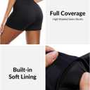 Yonique Womens Swim Shorts Bathing Suits Bottoms Swimsuit Bottoms(Available in Plus) (Black, XXL)