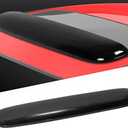 43inch Universal Shatterproof Sun Rain Guard Rainroof Top Wind Deflector,Tape On Dark Smoke Tint Auto Moonroof Window Visor Fit Sunroof Which Is Not Wider Than 41.8",Rainy Windy Sunny Protection RN110