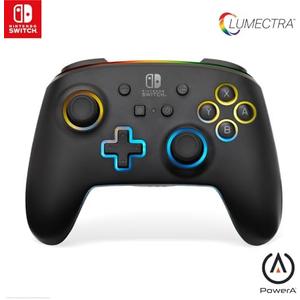 PowerA Enhanced Wireless Controller for Nintendo Switch with Lumectra, Wireless Video Game Controller, Gaming Controller, Officially Licensed, RGB Controlle