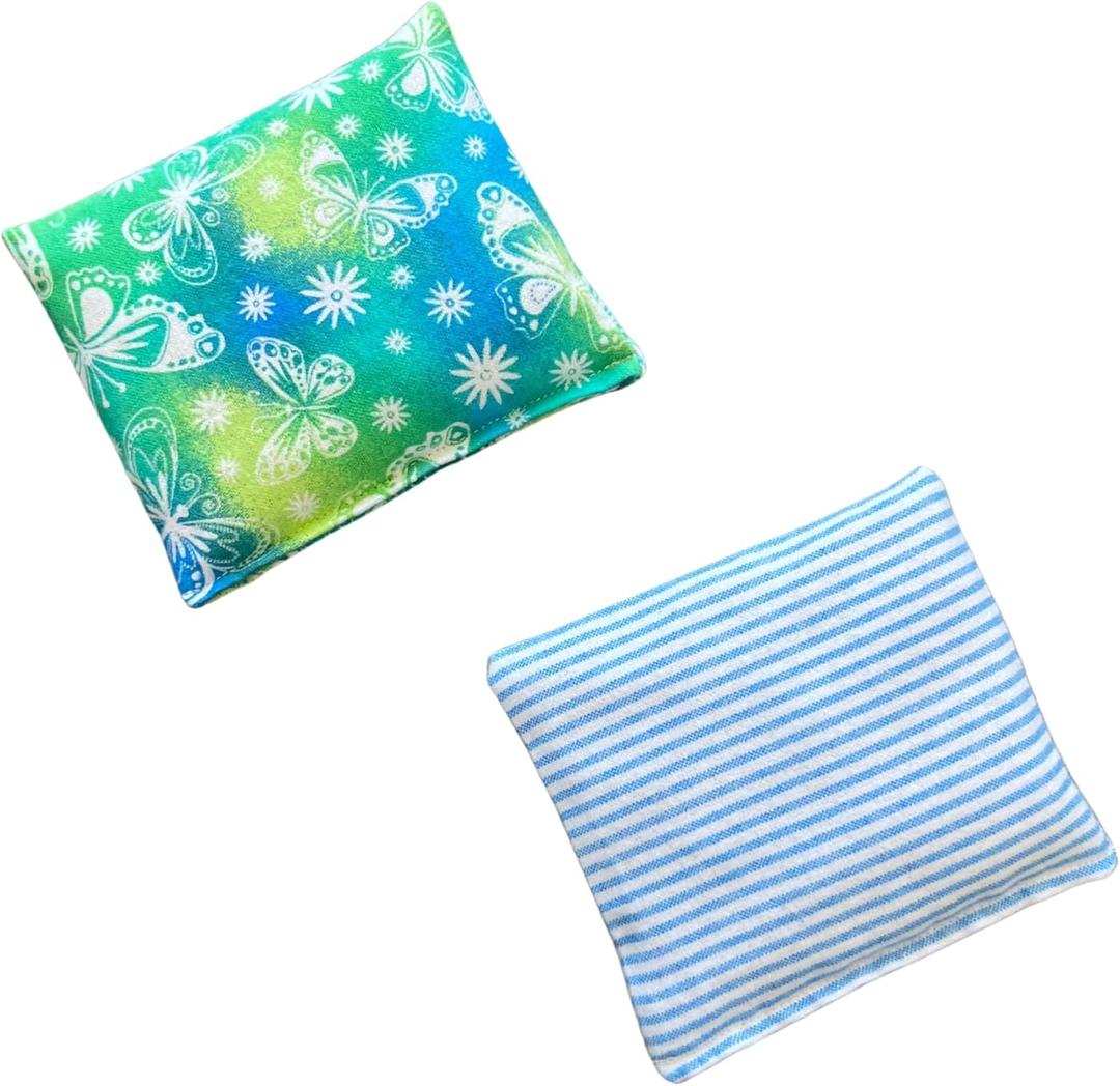 Hot/Cold Therapy Pak, Ultra Mini, Microwaveable Rice Bag (Blue Combo 1)
