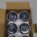 VOOKRY 6 Pcs Solar Tea Lights Outdoor - Flickering Solar Candle Lights Flameless Dusk to Dawn Lighting Waterproof Rechargeable LED Candles for Lantern Garden Camping Party Home Decorations,2.3''x2.1''