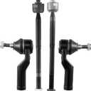 BDFHYK 4pcs Front Inner & Outer Tie Rod Ends Kit Compatible with 2013-2018 C-Max Escape 2012-2018 Focus 2014-2018 Transit Connect Replacement for EV800898 ES800954 ES800955