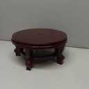 10 Inches Wooden Planter Stand Indoor Chinese Vase Fishbowl Display Stands Asian Vase Pot Traditional Stands for Home Indoor Plants Outdoor Decoration