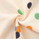 Little Girls Cotton Dresses Flutter Short Sleeve Summer Dress for 2-7 Years Old (3-4T, Tutu-multicolor Dots Pink)