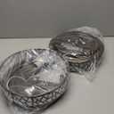 VICNIE 2 PK Flush Mount Ceiling Light Fixture, 12 Inch Ceiling Light Fixtures with Frosted Glass Shade, 2 - Bulb Oil Rubbed Bronze Light Fixtures Ceiling Mount for Bedroom, Hallway, Kitchen, Bathroom