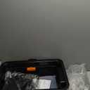 Stainless Steel Litter Box with Lid,Front Entry Top Exit Kitty LitterBox,Extra Large Enclosed Metal Cat Box with Litter Scoop & Litter Mat-Black