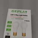 GEPLAD 2-Pack Mogul Base 3 Way LED Light Bulb, 10/20/30W, 100/200/300 Watt Equivalent, Soft White 3000K, for Antique Floor Lamp