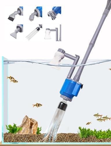 UPETTOOLS Aquarium Gravel Cleaner - Electric Automatic Removable Vacuum Water Changer Sand Algae Cleaner Filter Changer 110V/ 28W