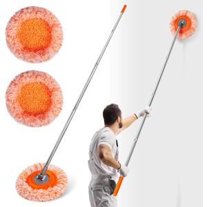 Keyloland Wall Mop, Primium 68 Wall Cleaner, High-Quality Baseboard Cleaner, Professional-Grade Baseboard Cleaner Tool with Handle, Superior Quality Dust Mop, Efficient cleaning tools