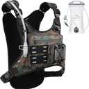 Running Vest with 2L Water Bladder, Hydration Backpack, USA Original Patent, Lightweight Hydration Pack with Gear Holder, Reflective Chest Pack for Men Women for Marathon (Medium-Large, Camo Army Green)