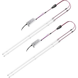 2Pack LED Retrofit Kit 2x4 FT,36W Magnetic Troffer Retrofit Kit,5000K Daylight White,5400LM,0-10V Dimmable, T8 T10 T12 Fluorescent Replacement, UL Cert, Quick Easy Install