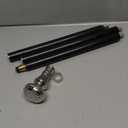 Vintage Silver Brass Head Walking Cane  Handmade Wooden Walking Stick for Men & Women  Antique Style Rosewood Cane with Brass Handle  Collectible Gift for Seniors & Gentlemen