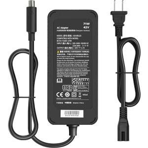42V 1.7A AC Adapter Compatible with Segway Ninebot ES1 ES2 ES3 ES4 MAX ES4 Plus M365 G30LP E22 E25 T15 F20 F20 F20A F20D F25 F25E F30 F30D F30E F30S F40 F40D F40E D18 D28 D38 71W Charger