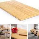 48"x25" Butcher Block Countertop, 4ft DIY Bamboo Countertop, 1.2'' Thick Wood Table Top, Used as Cutting Board, Office Desk Top, Living and Dining Room Table, Washer Dryer Countertop, Kitchen Island