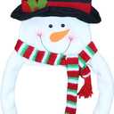 Christmas Tree Santa Snowman Elk Top for (White)