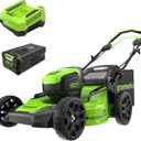 Greenworks 80V 21" Brushless Cordless (Self-Propelled) Lawn Mower (75+ Compatible Tools), 4.0Ah Battery and 60 Minute Rapid Charger Included