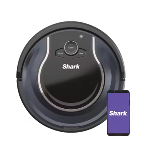 Shark ION Robot Vacuum RV761 with Wi-Fi and Voice Control, 0.5 Quarts, in Black and Navy blue
