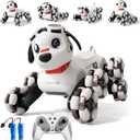 BLF FUN Remote Control Robot Dog Toys 6-8, 8WD Gesture Sensing Rc Stunt Car with Light and Music, Robot Pet Dog Toys for Kid Boys Christmas Birthday Gifts Age 8-12 (White Color)