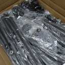 Furologee Clothes Racks for Hanging Clothes, Portable Rolling Garment Rack, Sturdy Metal Freestanding Cloths Racks with Wheels, Double Rods Wardrobe Rack for Bedroom Laundry Living Room (Black)