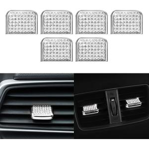 for Accord Bling Car Accessories Front Air Vents Outlet Adjust Paddles Clip Decals Stickers Caps Compatible with Honda Accord Accessories 10th 1.5T EX EX-L LX 2022 2021 2020 2019 2018