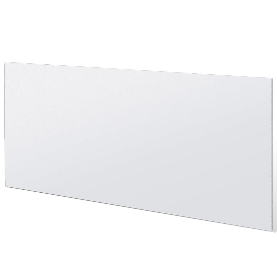 Threehoney 1 Pc White Hdpe Sheet 1/4" Thick, 12" x 36" Hdpe Plastic Sheet Polyethylene Board Flexible Solid Plastic Block for DIY Projects Crafts Machining Home
