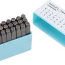 27Pcs Metal Letter Stamps 27 Pieces of English Letters High Strength Metal Stamp Set for Metal Leather Wood