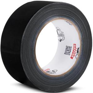 Team Gaffer Black Professional-Grade Gaffer Tape | Water-Resistant, Heavy-Duty & No-Residue for Reliable & Convenient Repairs, Marking, Cable Management | 2 inches x 30-Yard Per Roll (1 Pack)