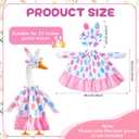 Easter Bunny Themed Cute Pattern Goose Outfit 23in High for Cement Plastic Outdoor Statue Garden Goose Costume