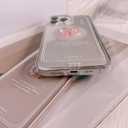 Ownest Compatible for iPhone 11 Cute 3D Pink Bowknot Slim Clear Aesthetic Design Women Teen Girls Camera Lens Protection Phone Cases Cover