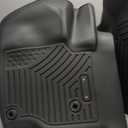 OEDRO Floor Mats Fit for 2019-2026 Chevrolet Silverado GMC Sierra 1500 & 2020-2026 2500HD 3500HD Crew Cab Bench Seat, All-Weather Protection Floor Liners, TPE Material Car Mats, Black