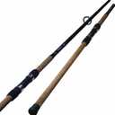 Okuma Longitude Surf Graphite Rods (Large, Black/Blue/Silver), Lc-s-802m-1: 8' Med, Spin, 15-30lb