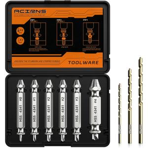 Damaged Screw Extractor Set,Fathers Day Gifts for Dad from Daughter Son,Gifts for Men,Christmas Stocking Stuffers for Men Husband Boyfriend, Cool Stuff Gadgets (white)