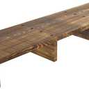 39IN Long Wooden Step Stool for Elderly, Half Wooden Riser Step Stool for High Bed, Bathroom, Kitchen and Living Room, 400LBs Loading(39.0" L*11.5" W*4.6" H)