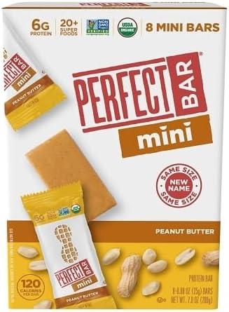 Mini Protein Bar, Peanut Butter, 8 Packs, Non GMO, Gluten Free, 7 Ounces (Pack of 6), BBD  06/23/2026 Dark Chocolate, 06/26/2026 Peanut Butter