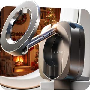 LISEN Idea Travel Gifts Airplane Cool Stuff Gadgets 2026 Travel Essentials Phone Holder for Christmas for Valentine Day Gifts Women Gadgets Men MagSafe Accessories Cruise Must Haves Essentials 2026 (Black)