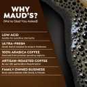 Maud's Decaf Dark Roast Coffee Pods, 100 ct, Decaffeinated Single Serve Pods – 100% Arabica, Compatible with Keurig K Cups Maker