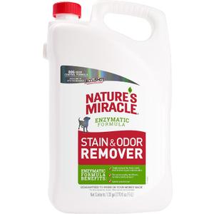 Natures Miracle Stain & Odor Remover, Tough on Dog Urine, Feces, Vomit, Drool and Other Organic Stains and Odors, 170 fl oz Refill
