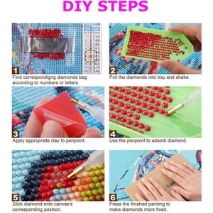 DIYDECORFUN Diamond Art Painting Kits for Adults,5D Round Full Drill Holiday Candle gem Painting, Beginner DIY Craft Diamond Dots Kit for Adults, Winter Wall Art Home Decor,Gift Idea12x16 Inch Canvas