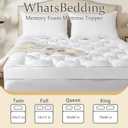 WhatsBedding 5 Inch Memory Foam Mattress Topper (King, 78x80), Deep Pocket