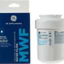 GE MWF Refrigerator Water Filter, Genuine Replacement Filter, Certified to Reduce Lead, Microplastics, PFOA/PFOS, and 50+ Other Impurities, Compatible with GE Appliances Brands, Pack of 1