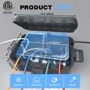 Flemoon IP54 Waterproof Box with Large Capacity Outdoor Weatherproof Box, Gray