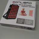 Red Light Therapy Panel for Face and Body, Quad Wave 660nm 850nm 630nm 940nm Near Infrared Light Therapy Panel Portable Dual Chip LED Device for Body Pain Relief Skin Health Sleep (BN-40)