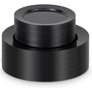 BESTVIP 100PCS Black Disposable Plastic Plates, Disposable Party Plates with 50 Dinner Plates and 50 Dessert Plates, Plastic Plates for Party, Wedding Birthday (Black, 100PCS)