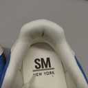 SM New York Women's Slip On Sneakers Mule Backless Fashion Sneakers Casual Slides Sneakers Comfortable Casual Walking Shoes, Blue Size 7