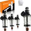 Engine Fuel Injector Kits Fit for Honda Civic 1996-2000 1.6L Honda Accord 1998-2002 2.3L CR-V 1997-1998 2.0L Odyssey 1998, for Acura CL RL TL Integra Set of 4 Fuel Injectors Replace OE # 613460919579