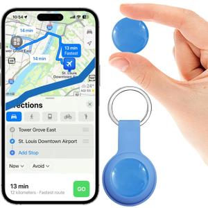 GPS Tracker for Vehicles,Cars,Kids & Pets,Real-Time Location Updates,No SIM Card No Subscription,Long Standby Waterproof GPS Tracking Device for Dogs, Elderly & Valuables (Android & iOS)