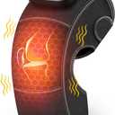 COMFIER Cordless Knee Massager with Heat,3-in-1 Knee Heating Pad with Vibration,4 Graphene Heating & 3 Modes,Heat Brace Wrap for Arthritis,Gifts for Men Women (1 Pack)