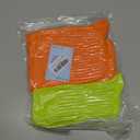 Women's Neon Scrunch Crew Socks 80s 90s Retro 3-Pack Cotton Stacked Boot Calf Cozy Ribbed Slouchy Socks Size 5-10 (2-neon Orange/1-neon Green)