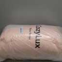 CozyLux King Comforter Set - Blush Pink Comforter King Size, 3 Pieces Box Stitched Bed Set for All Seasons, Soft Lightweight Bedding Sets with 1 Down Alternative Comforter and 2 Pillow Shams